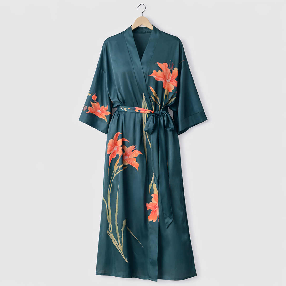 Blossom Satin Kimono