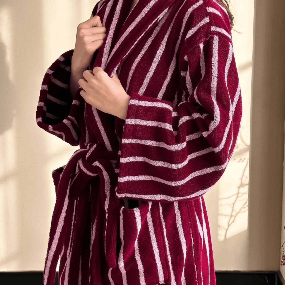 Cabin Stripe Robe — product photograph 5