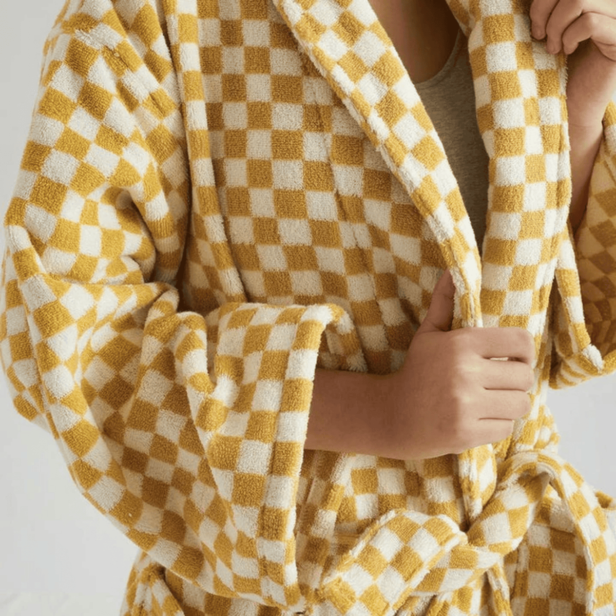Checker Jacquard Robe — product photograph 4