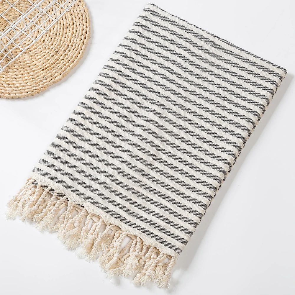 Coastline Hammam Towel — Black