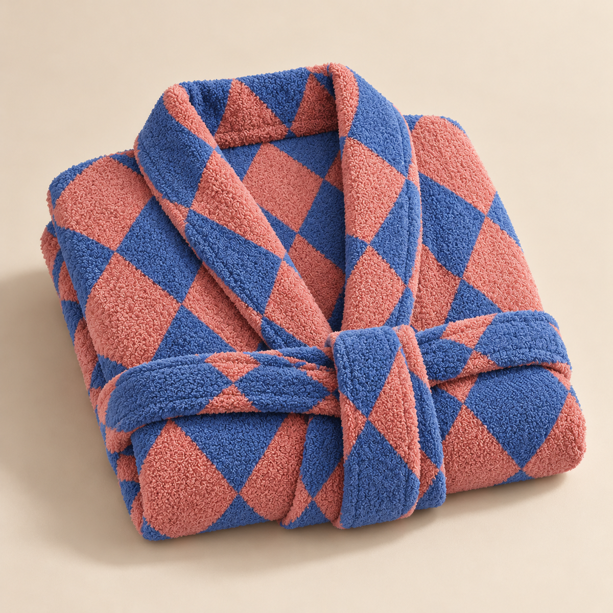 Diamond Jacquard Robe – Fold & Tide
