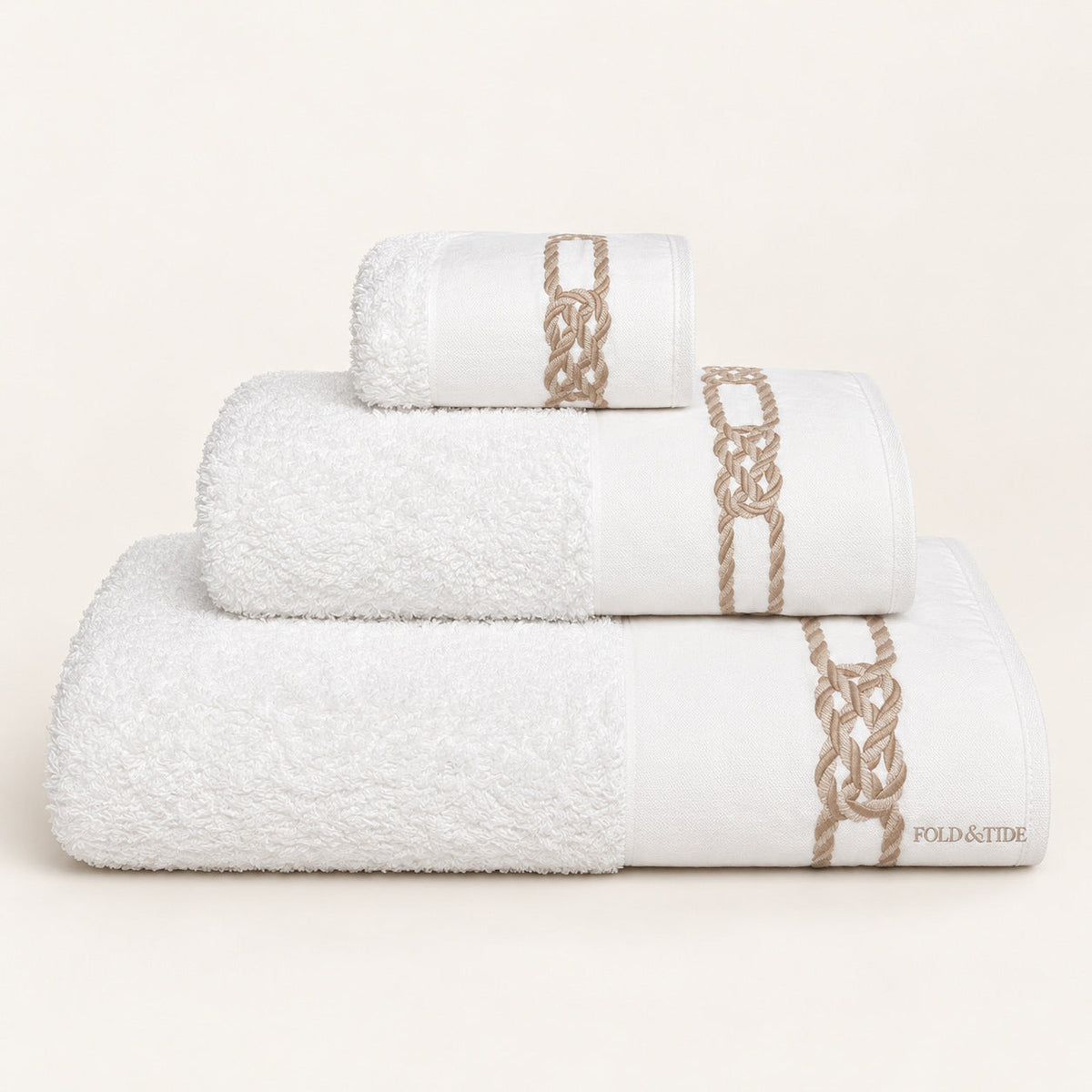 Fold & Tide — Satin Border Towels