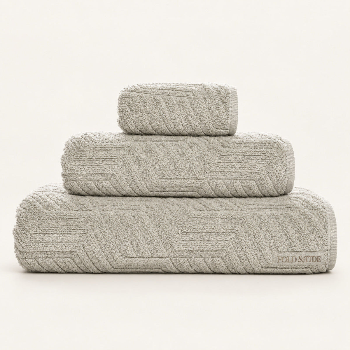 Fold & Tide — Sculpt Towels — Fog