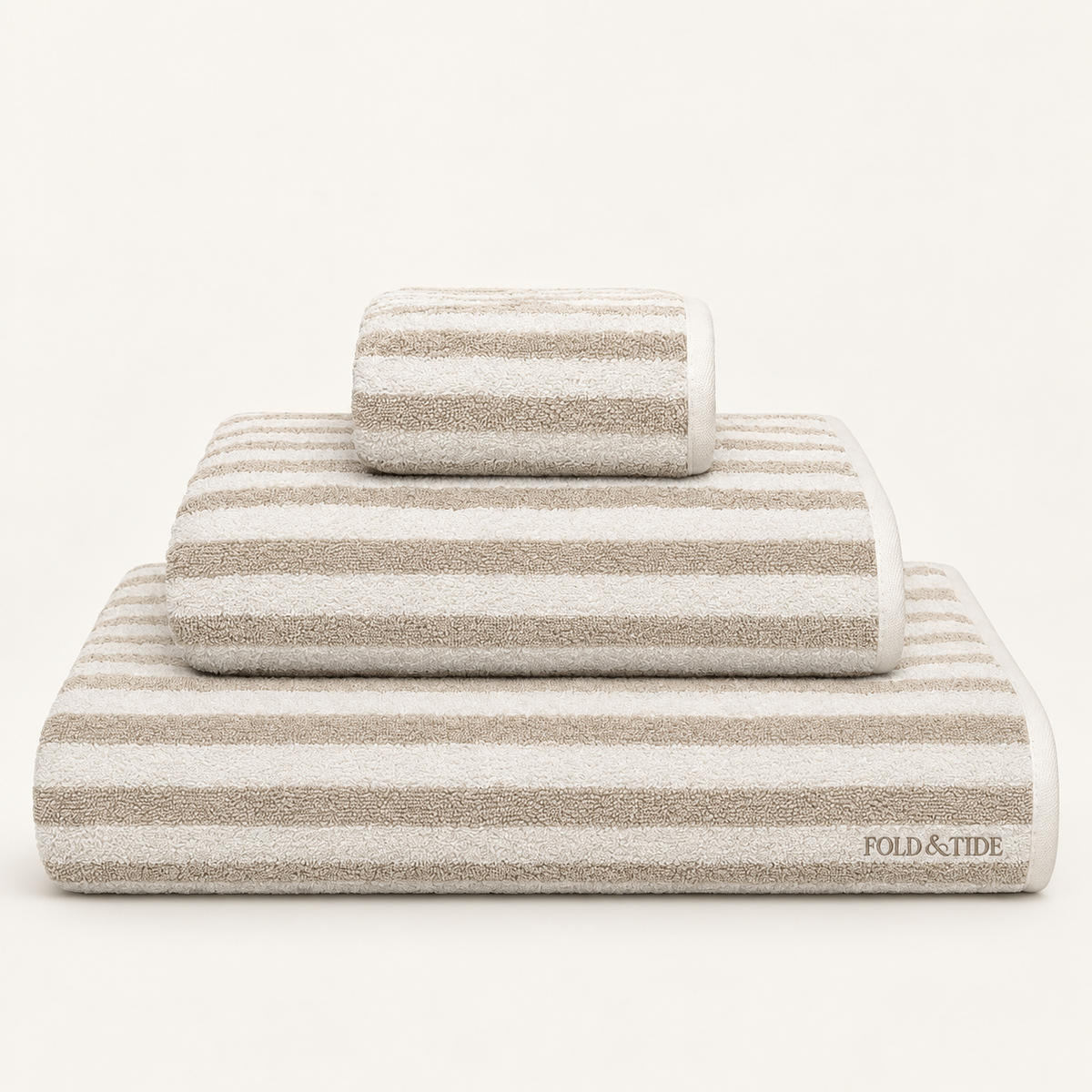 Fold & Tide — Riverstone Towels — Fog/Snow