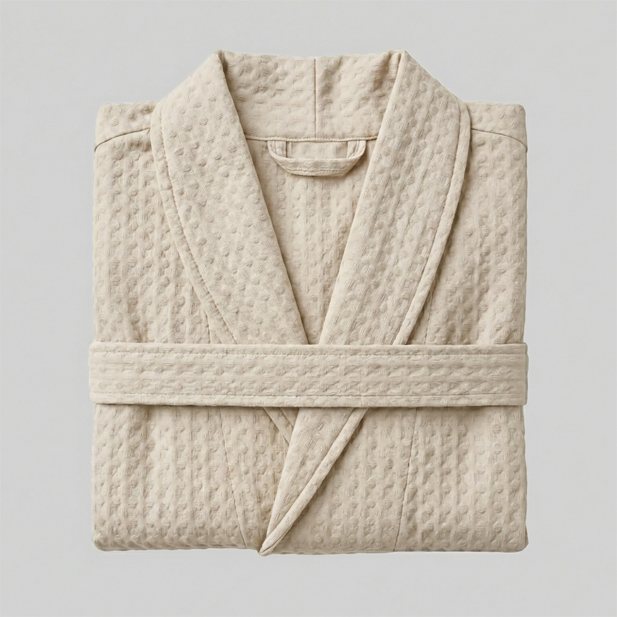 Waffle Cotton Bathrobe — product photograph 6