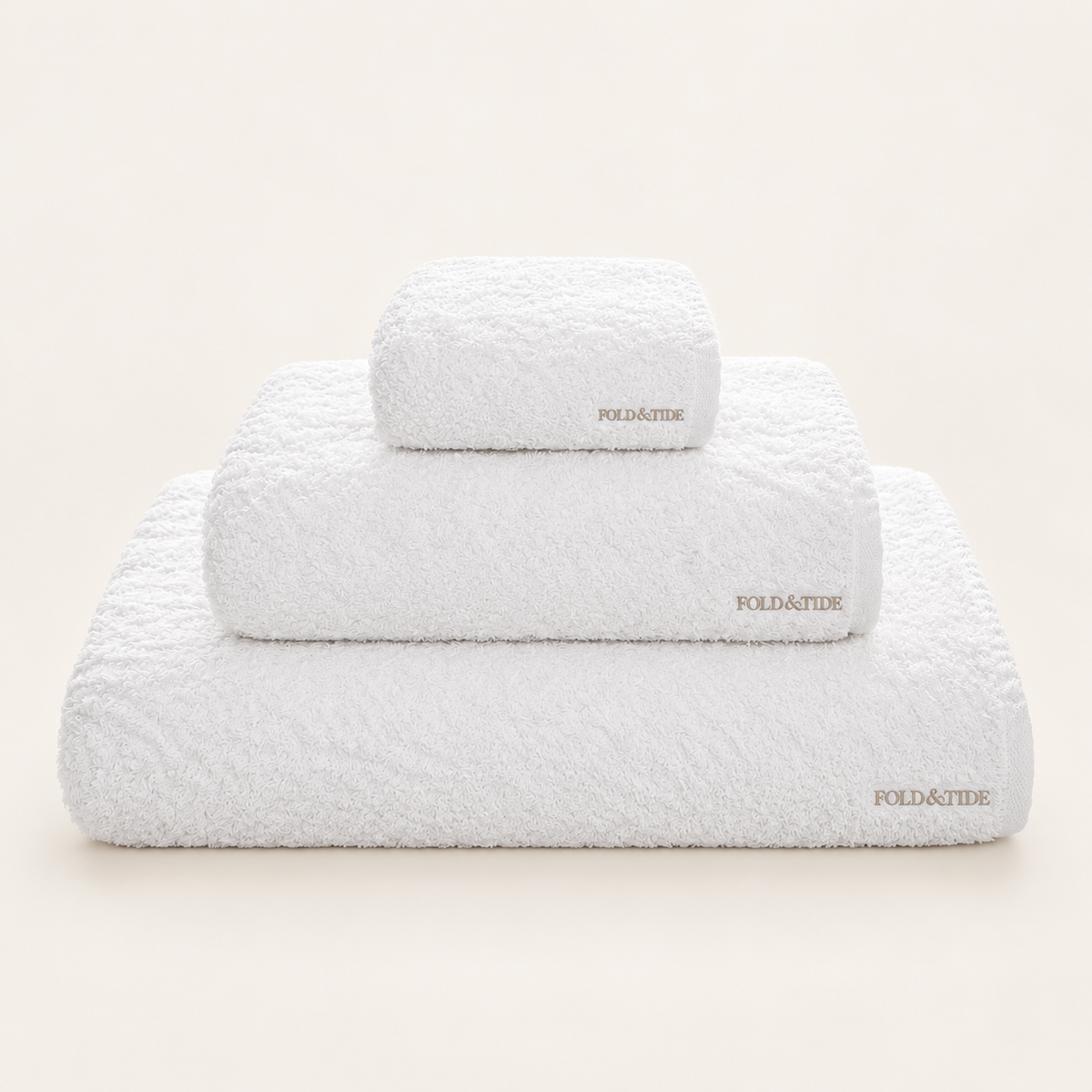 Sovereign Towels in White — Fold & Tide