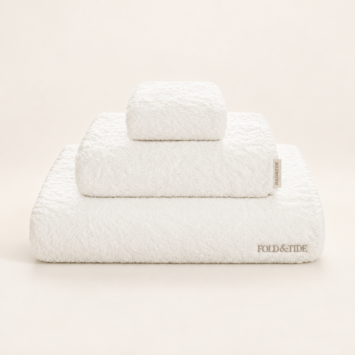 Sovereign Towels in Snow — Fold & Tide
