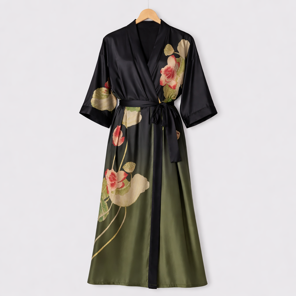 Blossom Satin Kimono