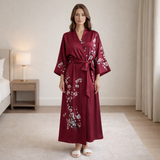 Blossom Satin Kimono
