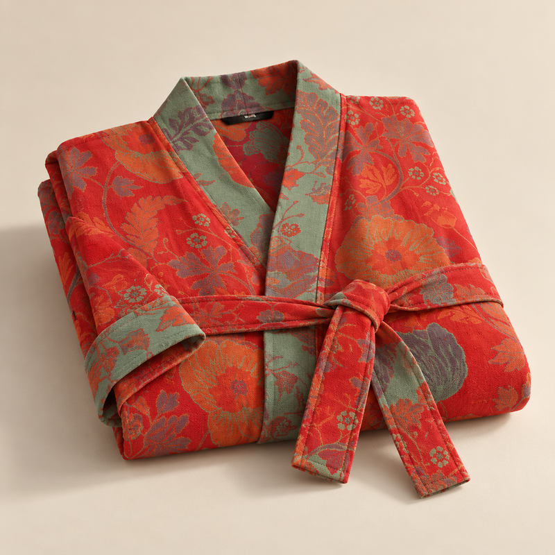 Botanical Cotton Robe – Fold & Tide