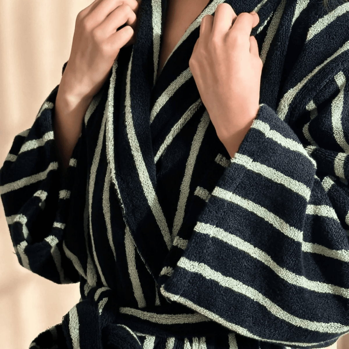 Cabin Stripe Robe — product photograph 2