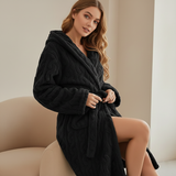 Cable Hooded Bathrobe