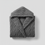 Cable Hooded Bathrobe