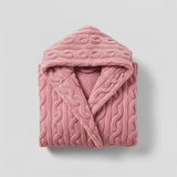 Cable Hooded Bathrobe