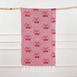 Pattern Hammam Towel — Pink Cherry