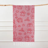 Pattern Hammam Towel — Pink Festive