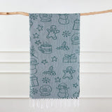 Pattern Hammam Towel — Grey Festive