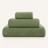 Fold & Tide Honeycomb Towels — Jade