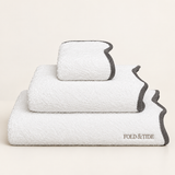 Fold & Tide Belmont Scallop Towels — Storm