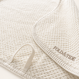 Fold & Tide Honeycomb Towels — Snow
