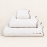 Fold & Tide Belmont Scallop Towels — Cloud