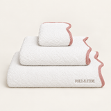 Fold & Tide Belmont Scallop Towels — Blush