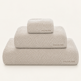 Fold & Tide Opaline Towels — Fog