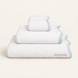 Fold & Tide Belmont Scallop Towels — Ice