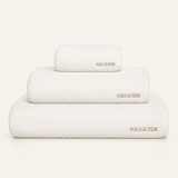 Fold & Tide Honeycomb Towels — Snow