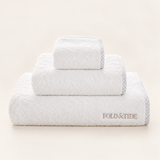 Fold & Tide — Lattice Towels — French Blue
