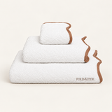 Fold & Tide Belmont Scallop Towels — Terracota