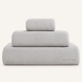 Fold & Tide Honeycomb Towels — Silver