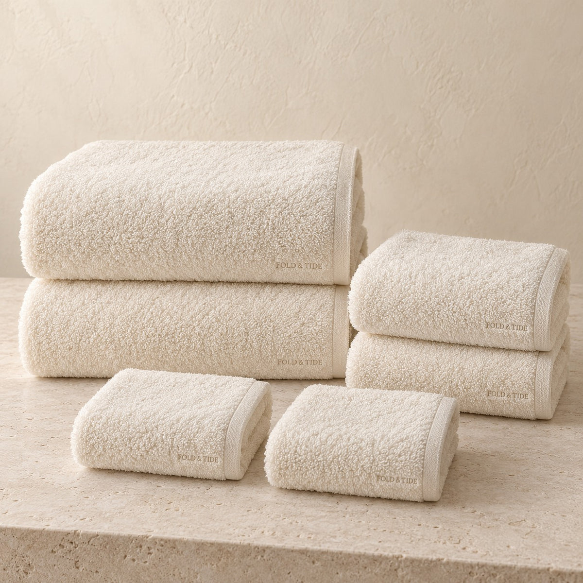 Fold & Tide spa design concept — not an approved physical product photograph