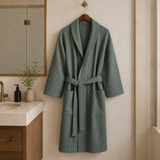 Waffle Cotton Bathrobe — product photograph 2