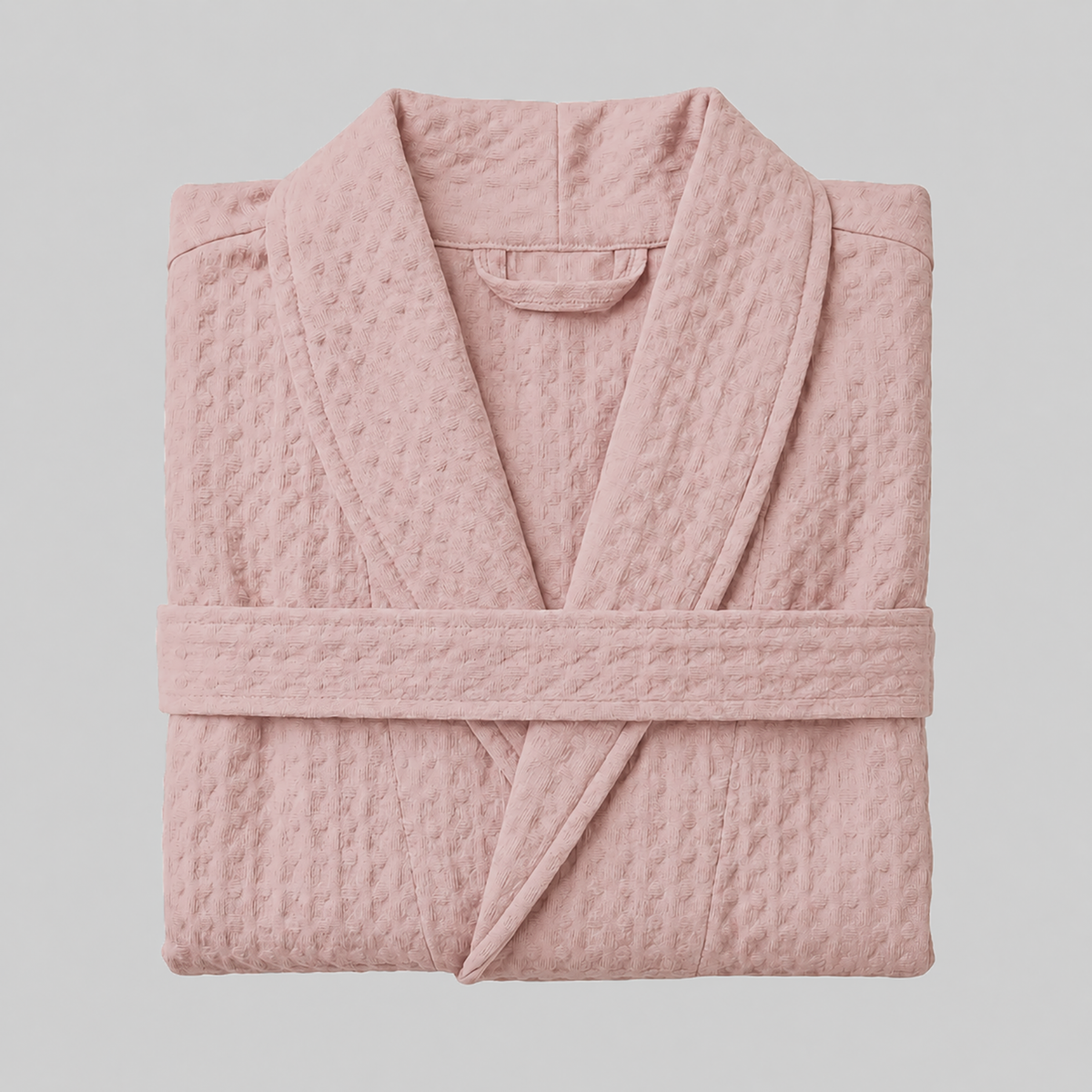 Waffle Cotton Bathrobe — product photograph 3